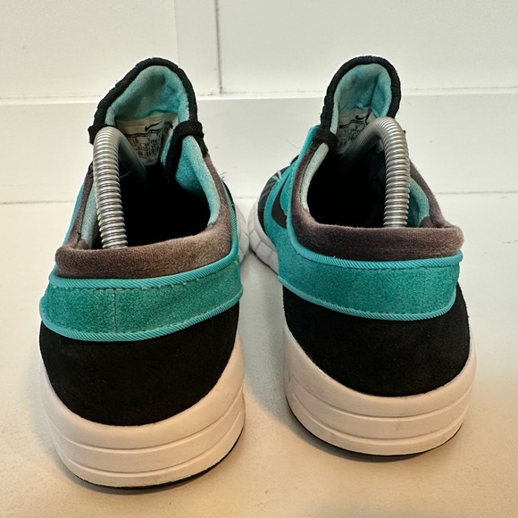 Nike Stefan Janoski Max SB Black Mint Retro “Tiffany” Suede Shoes Men’s Size 10 - Picture 4 of 8